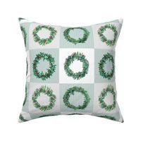 Holiday Wreath Squares - Medium