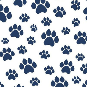 Navy Doggy Paws // Large