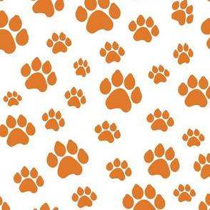 Orange Doggy Paws // Large
