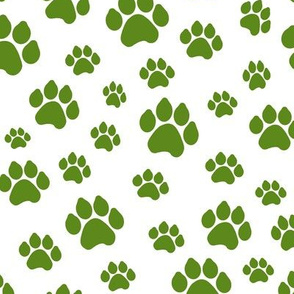 Green Doggy Paws // Large