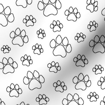 Doggy Paw Outlines // Large