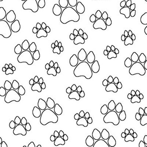 Doggy Paw Outlines // Large