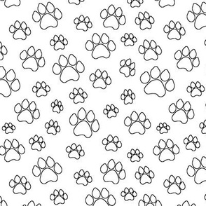 Doggy Paw Outlines // Small