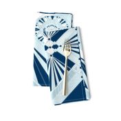 romantic art deco tea towel