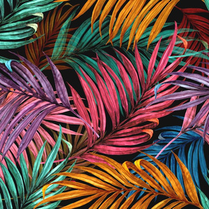 Palm Leaves in color
