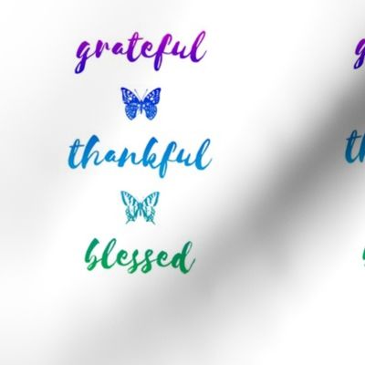 grateful • thankful • blessed (6x9" green-blue-violet)