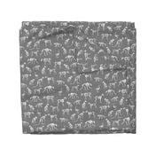 xray // animal skeletons cute nature themed fabric gender neutral animals grey