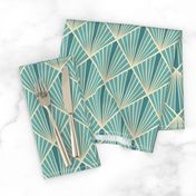 Art Deco Fans - Turquoise