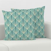 Art Deco Fans - Turquoise