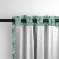 Art Deco Fans - Turquoise