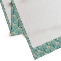 Art Deco Fans - Turquoise