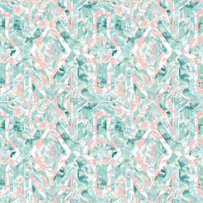 Art Deco Marbled Watercolor