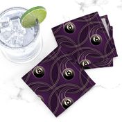 ★ MAGIC EIGHT BALL ★ Purple - Small Scale / Collection : 8 Balls - Billiard & Rock 'n' Roll Old School Tattoo Print