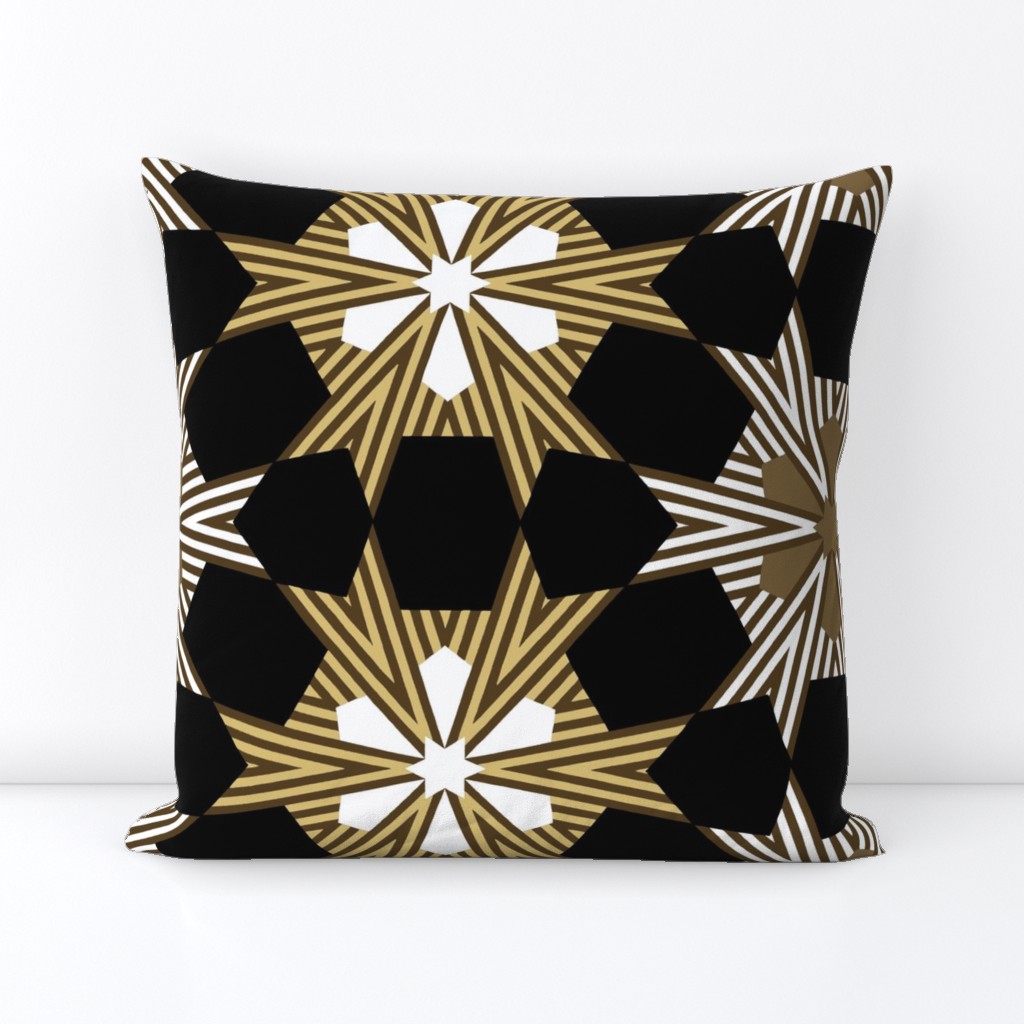 Art Deco Geometric Star Pattern