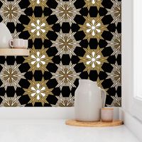 Art Deco Geometric Star Pattern