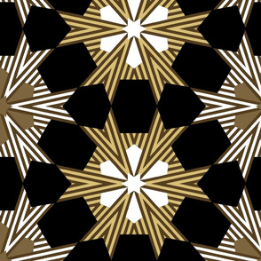 Art Deco Geometric Star Pattern