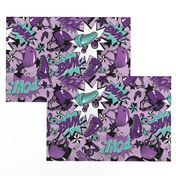 Roller Derby Slam - Purple and Teal