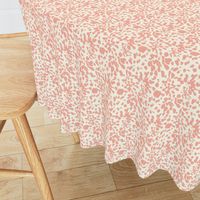 18-08Z Coral Pink Spots Dots Abstract Floral ||  Peach Orange Off-  White Cream Baby Girl _ Miss Chiff Designs