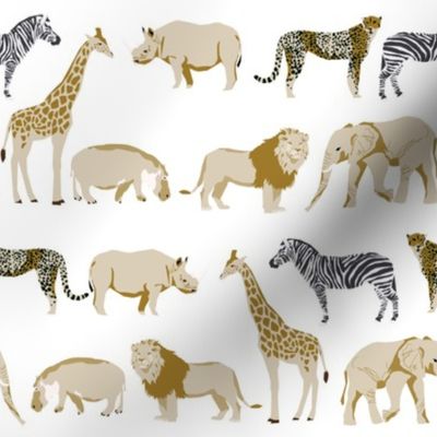safari quilt rhino elephant giraffe coordinate cute nursery fabric 