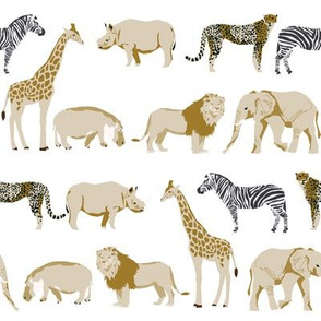 safari quilt rhino elephant giraffe coordinate cute nursery fabric 