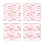 18-08Q Watercolor Abstract Bars || Pastel yellow Blush Pink Peach Coral White Orange Geometric  Dots Baby Girl _ Miss Chiff Designs