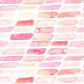 18-08Q Watercolor Abstract Bars || Pastel yellow Blush Pink Peach Coral White Orange Geometric  Dots Baby Girl _ Miss Chiff Designs