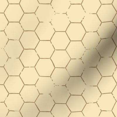 Hex Honeycomb - Yellow