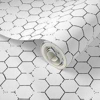 Hex Honeycomb - White