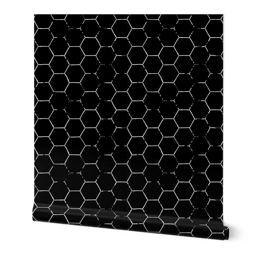 Hex Honeycomb Large - Black