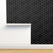 Hex Honeycomb Large - Black