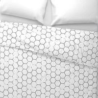 Hex Honeycomb Large - White