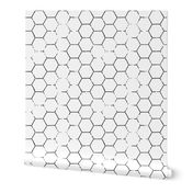Hex Honeycomb Large - White
