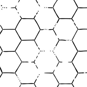Hex Honeycomb Large - White