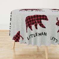 54" Minky - Little Man - Large Moose & Bear  C18BS