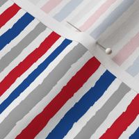 multi stripes - red, blue, grey