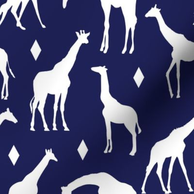 Giraffes on Deep Blue // Large