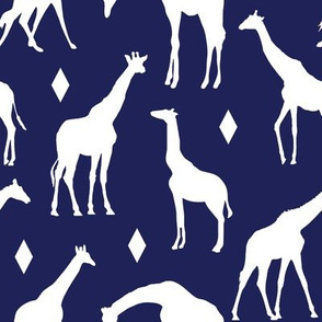 Giraffes on Deep Blue // Large