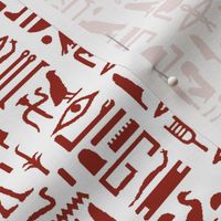 Red Egyptian Hieroglyphics // Small