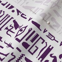 Purple Egyptian Hieroglyphics // Small