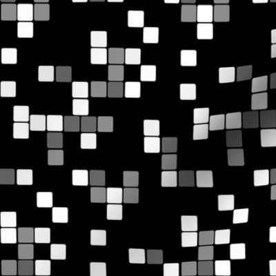 Cubed greyscale abstract