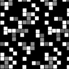 Cubed greyscale abstract