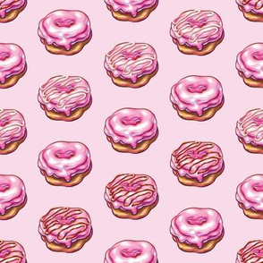 Pink Donuts on Pink