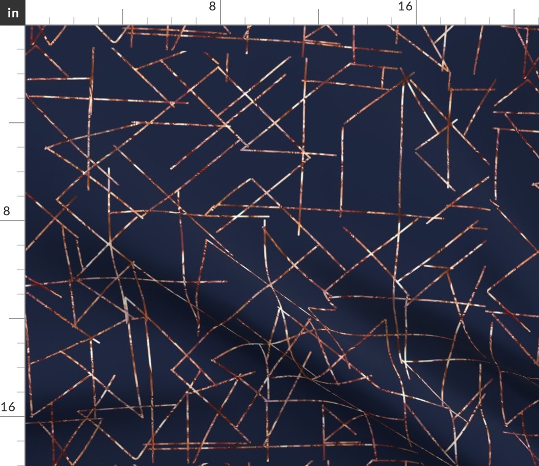 copper angles navy modern urban