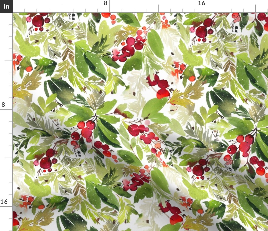 12" Christmas Holiday Florals