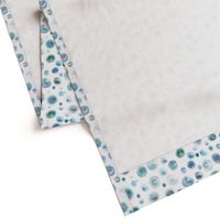 watercolor dots blue green