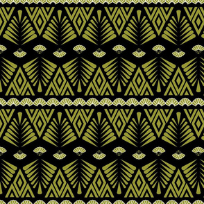 Motifs in gold and black