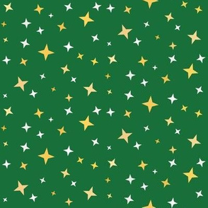 Magical Stars on Green