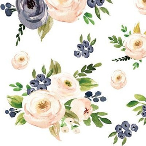 Summer Blooms from Blush and Blue Floral Collection