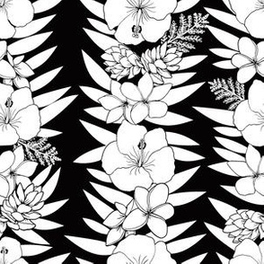 Smaller scale-lei po'o black & white