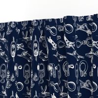 knotical sailors knots white on navy small